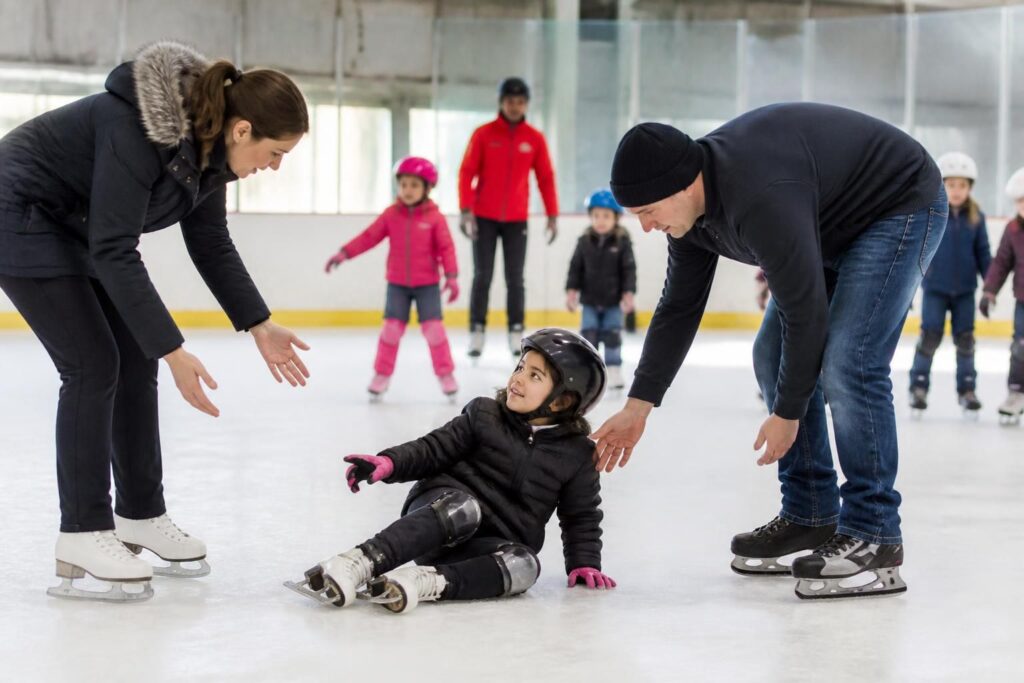 découvrez comment réagir efficacement et prévenir les blessures fréquentes chez les enfants lors d'accidents sur la patinoire. conseils pratiques pour parents et encadrants.