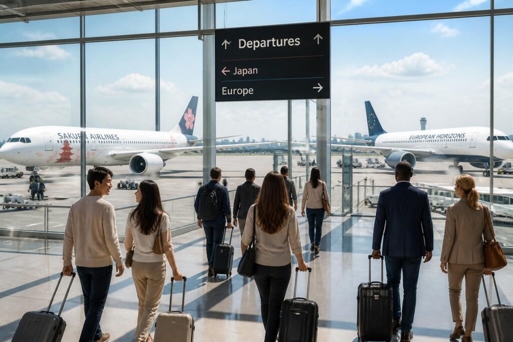 Meilleure compagnie aérienne pour voyager au Japon et en Europe