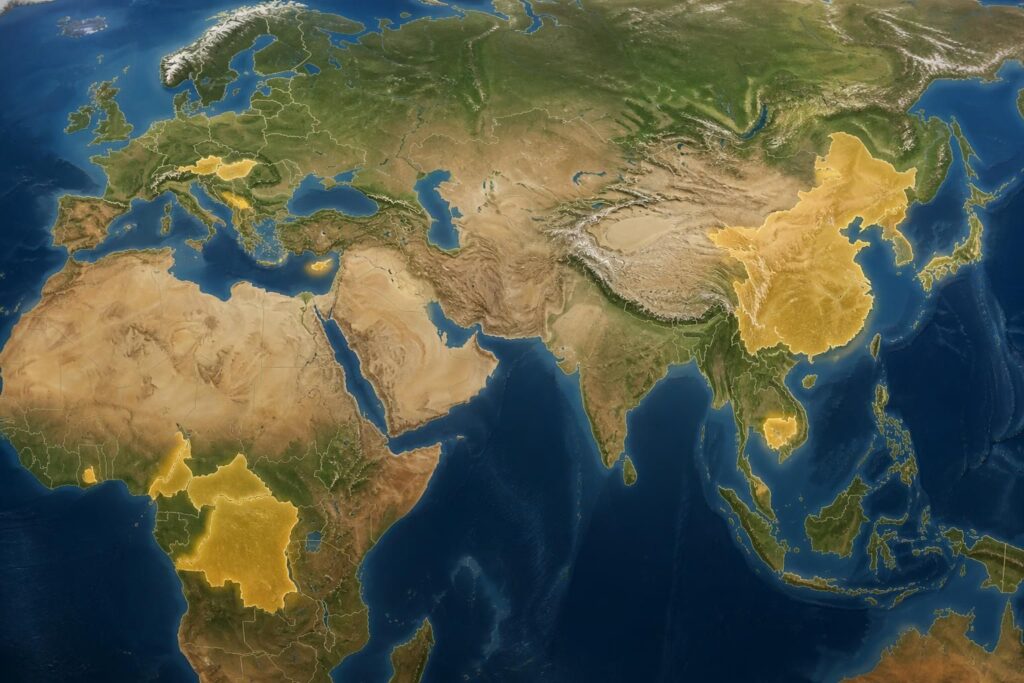 Les pays en C en Afrique, Europe et Asie : une exploration géographique