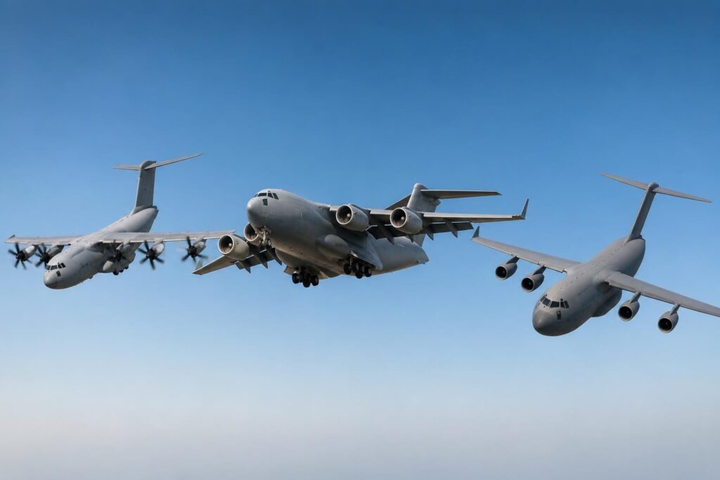 C17 Globemaster : capacités et comparaison avec l’A400M et C5 Galaxy