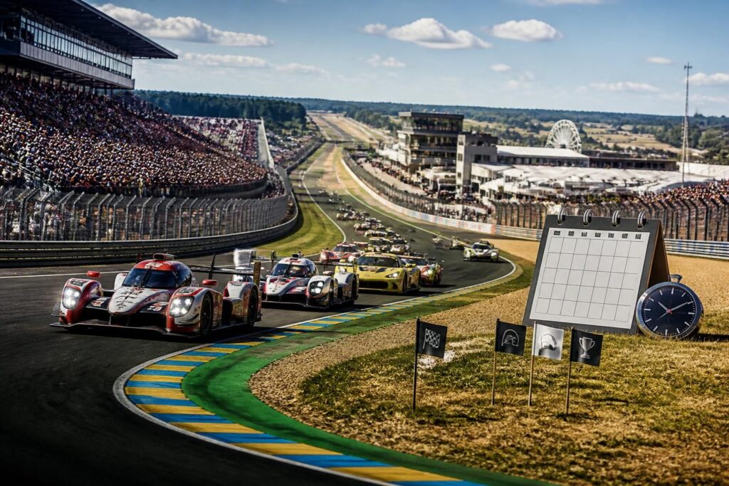 découvrez le calendrier complet du circuit du mans 2025 avec tous les événements majeurs et les dates clés à ne pas manquer pour vivre l'adrénaline et la passion automobile.
