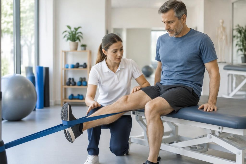 découvrez des exercices pratiques de renforcement du genou chez le kiné, avec des conseils pour progresser en sécurité et un guide pdf à consulter.